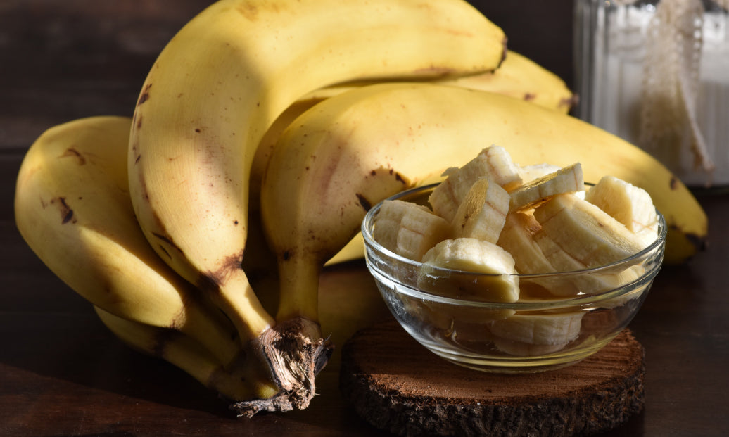 bananas on a table